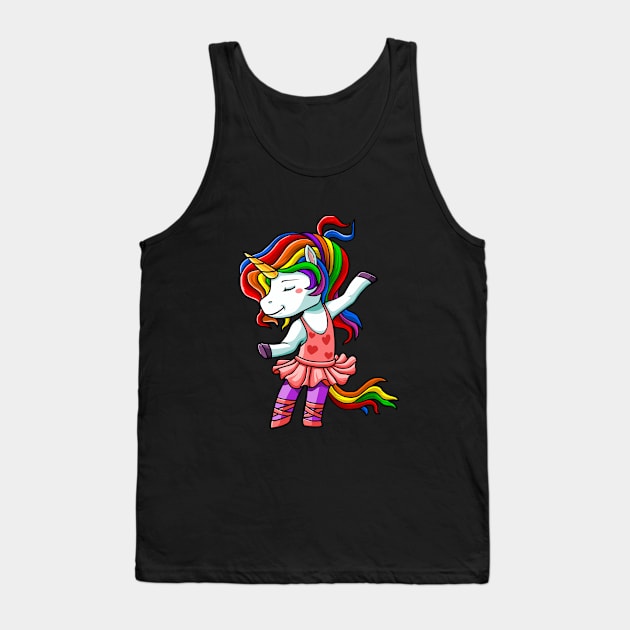 Ballerina Unicorn SHIRT ballet dancing girl dance Tank Top by ELFEINHALB